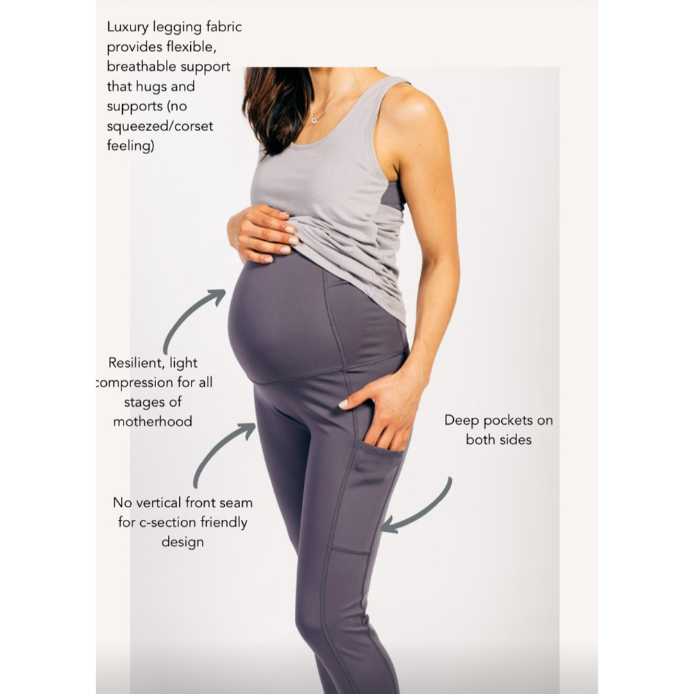 Darity Maternity Resilience Recovery and Performance Leggings Black Size Medium